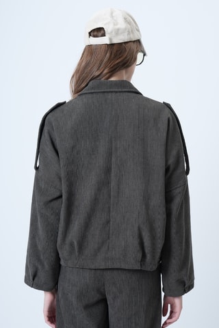 Veste en velours - Kaki