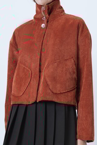 Veste en velours - Rouge brique