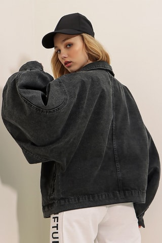 Veste en jean - Noir