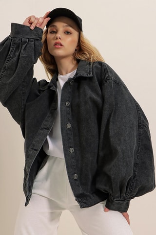 Veste en jean - Noir