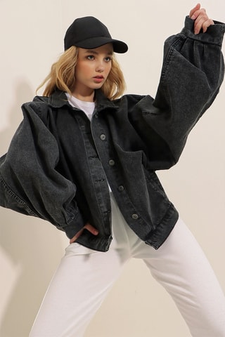 Veste en jean - Noir