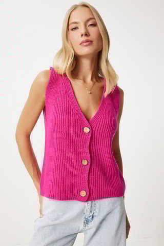 Gilet sans manches - Fuchsia