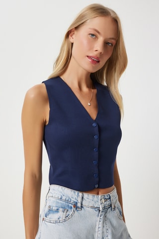 Gilet sans manches - Bleu marine