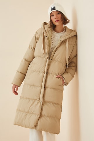 Doudoune à capuche - Beige