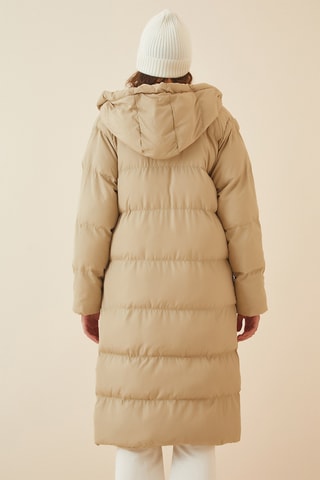 Doudoune à capuche - Beige