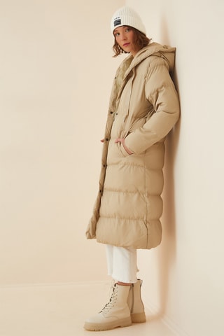 Doudoune à capuche - Beige