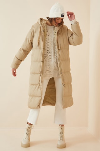 Doudoune à capuche - Beige