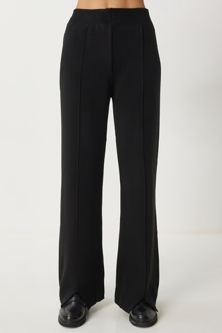 Pull et pantalon taille haute - Noir