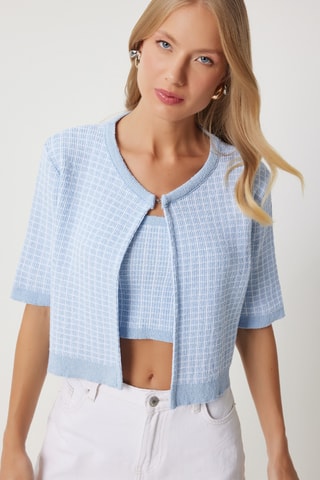 Crop top et gilet - Ciel