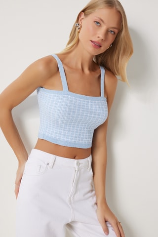 Crop top et gilet - Ciel