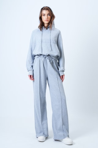 Sweat à capuche et pantalon - Gris chiné