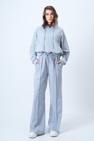 Sweat à capuche et pantalon - Gris chiné