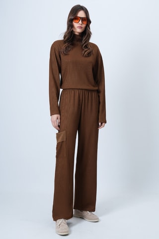 Pull et pantalon regular - Marron
