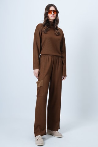 Pull et pantalon regular - Marron