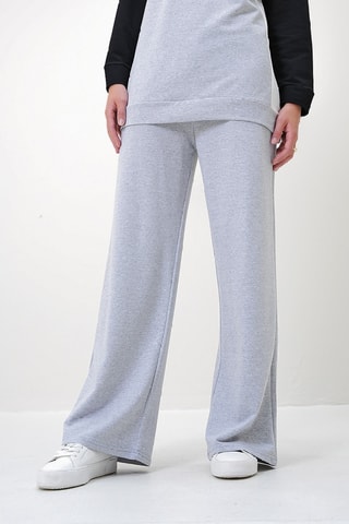 Sweat à capuche et pantalon regular - Gris clair