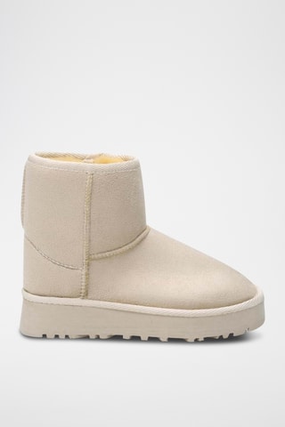 Bottines fourrées - Beige