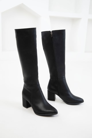 Bottes à talons - Noir