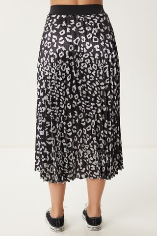 Jupe plissée taille haute - Noir