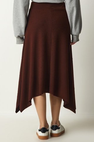 Jupe asymétrique - Marron