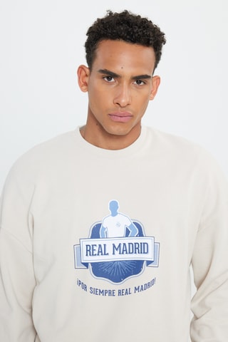 Sweat Real Madrid - Beige clair