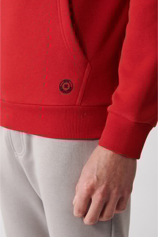 Sweat à capuche - Rouge