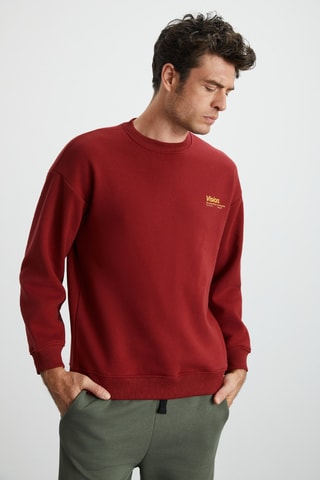 Sweat en coton biologique - Bordeaux