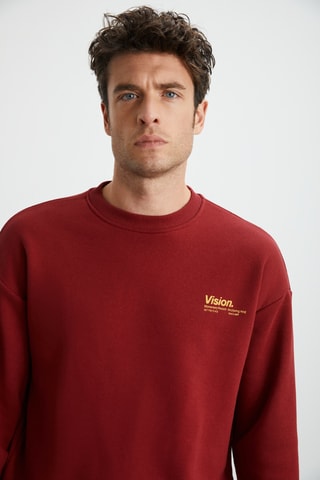 Sweat en coton biologique - Bordeaux