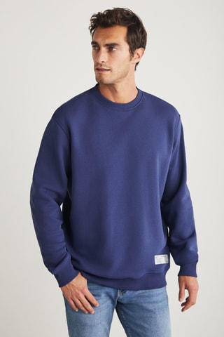 Sweat en coton biologique - Bleu marine