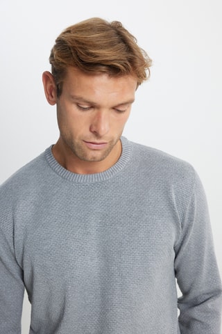 Pull - Gris clair chiné