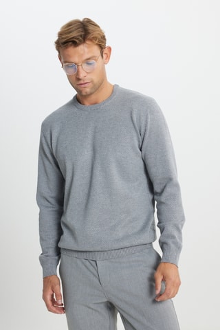 Pull - Gris clair chiné