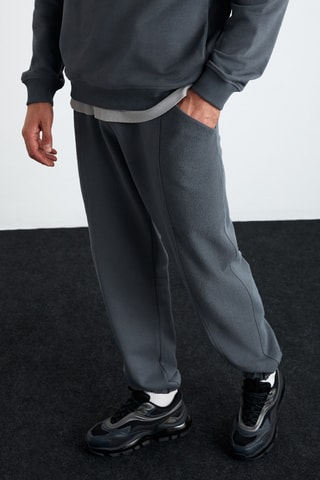 Pantalon de survêtement oversize - Gris foncé