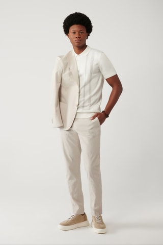 Pantalon relaxed - Beige