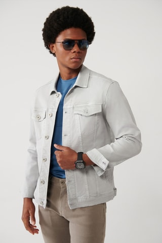 Veste en jean - Gris