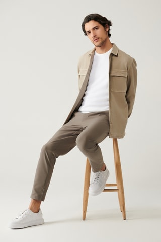 Veste en jean - Beige