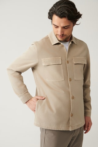 Veste en jean - Beige