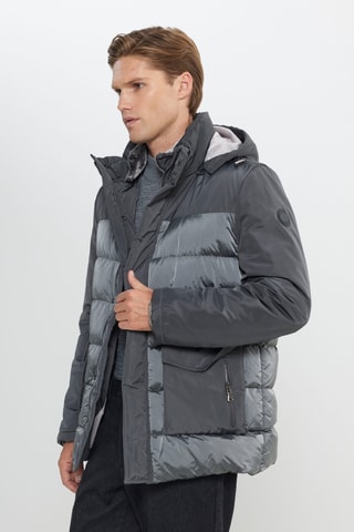 Doudoune à capuche - Anthracite