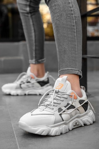 Baskets - Gris clair et blanc