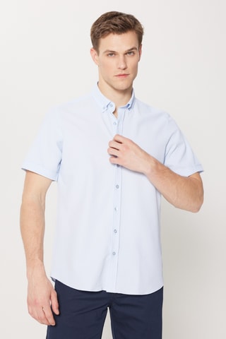 Chemise slim - Ciel