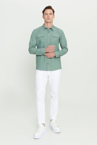 Chemise slim - Vert