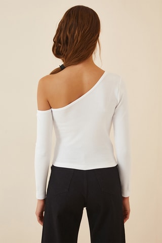 Top asymétrique - Blanc