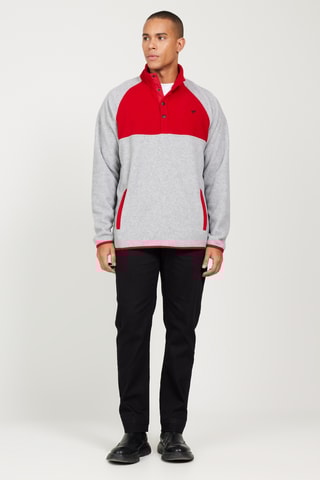 Sweat polaire - Gris clair chiné