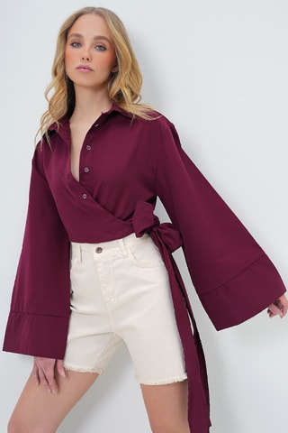 Chemisier regular - Bordeaux