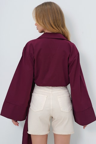 Chemisier regular - Bordeaux