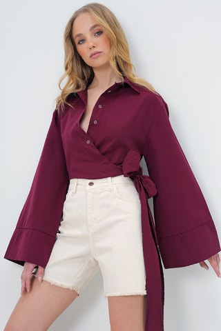 Chemisier regular - Bordeaux
