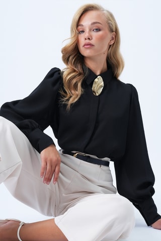 Chemisier regular - Noir