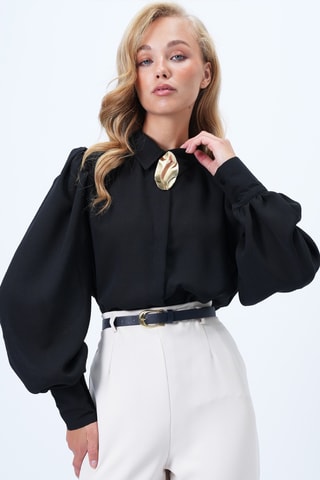 Chemisier regular - Noir