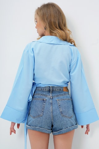 Chemisier regular - Ciel