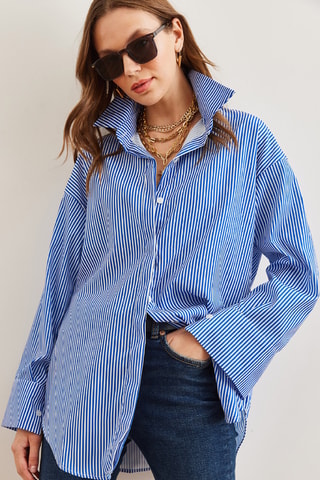 Tunique - Bleu marine et blanc