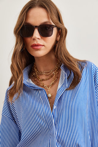 Tunique - Bleu marine et blanc