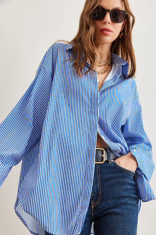 Tunique - Bleu marine et blanc